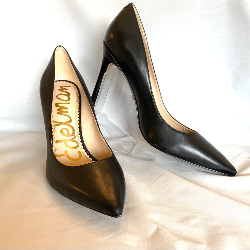 LIKE NEW 9.5 Sam Edelman Hazel 3.75” Point-Toe Soft Leather Stilettos